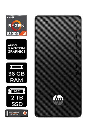 HP 295 G9 RYZEN 3 5300G 36GB RAM 2TB SSD W11HOME 6D391EA MASAÜSTÜ PC & PER4 BELLEK