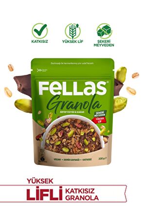 Granola - Antep Fıstıklı & Kakaolu 200g