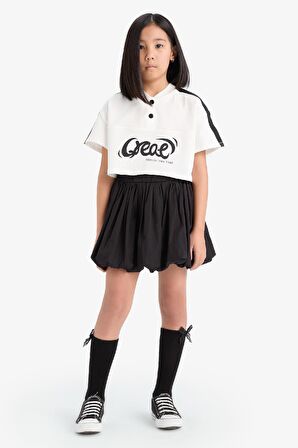 DeFacto Kız Çocuk Poplin Etek E2273A825SMBK81