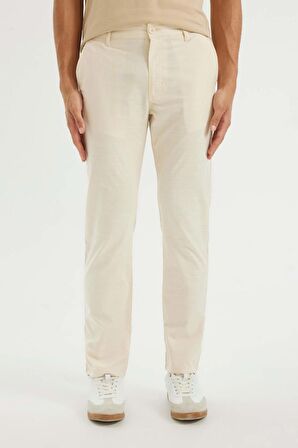 DeFacto Regular Fit Normal Kesim Yazlık Düz Paça Chino Kanvas Pantolon D1526AX24SMBG415