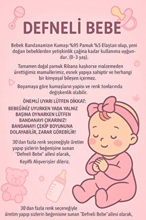 Kız Bebek Çorap Bandana Set