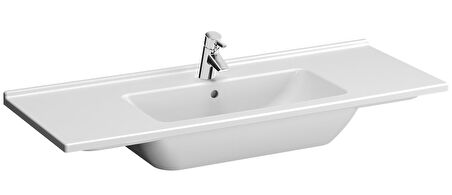 VitrA S50 5480B003-0001 Etajerli Lavabo, 120 cm, Beyaz