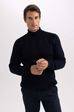 DeFacto Standart Fit Balıkçı Yaka Kazak B0587AX23WNNV64