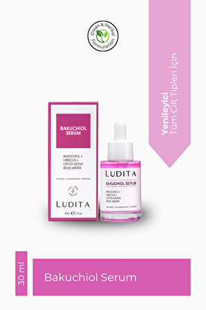 Ludita Yaşlanma Karşıtı Bakuchiol + Hibiscus Serum ( Retinol Alternatifi )