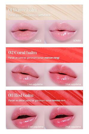 Yapışkanlık Hissi Bırakmayan Renkli Dudak Balmı A'PIEU Juicy Pang Care Lip Balm (01 Butter Balm)