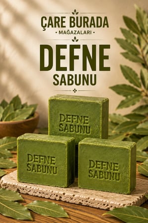Çare Burada Defne Sabunu Doğal El Yapımı 3'lü Set
