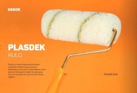 Dekor 1015 Plasdek İç Cephe Boya Rulosu 20 cm.