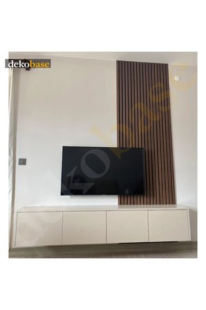Ceviz 60x270 cm Yeni Nesil Akustik Ahşap Duvar Paneli