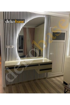 Beyaz 60x270 cm Yeni Nesil Akustik Ahşap Duvar Paneli