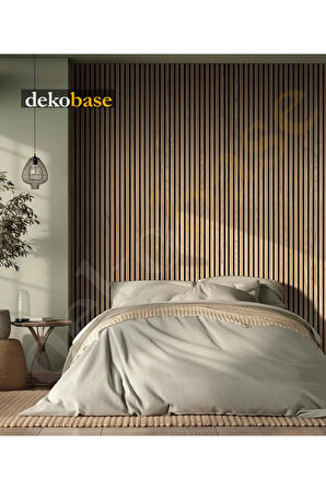 Meşe 40x270 cm Yeni Nesil Akustik Ahşap Duvar Paneli