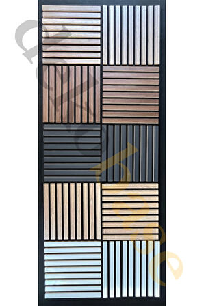 Meşe 40x40 cm Yeni Nesil Akustik Ahşap Duvar Paneli