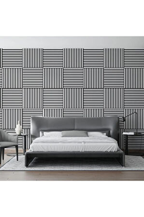 Beyaz 40x40 cm Yeni Nesil Akustik Ahşap Duvar Paneli