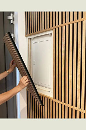 Atlantik Çam 40x40 cm Yeni Nesil Akustik Ahşap Duvar Paneli