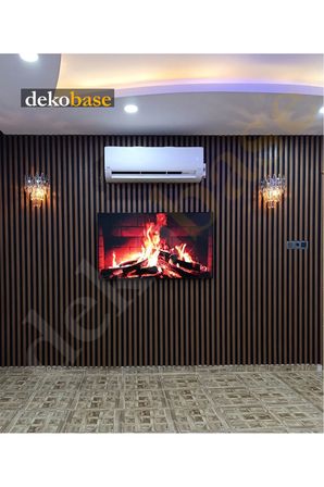 Ceviz 100x270 cm Yeni Nesil Akustik Ahşap Duvar Paneli