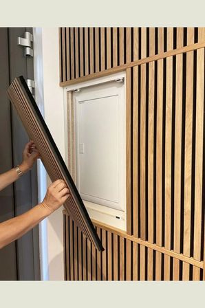 Atlantik Çam (10 ADET) 40x40 cm Yeni Nesil Akustik Ahşap Duvar Paneli