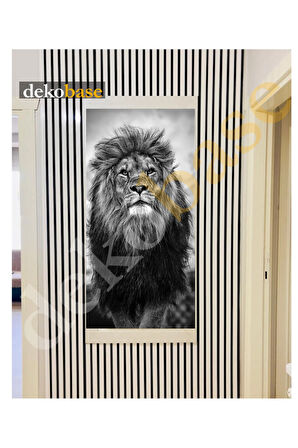 Beyaz 100x270 cm Yeni Nesil Akustik Ahşap Duvar Paneli