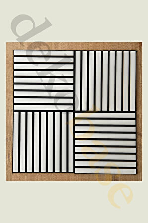 Açık Gri (10 ADET) 40x40 cm Yeni Nesil Akustik Ahşap Duvar Paneli