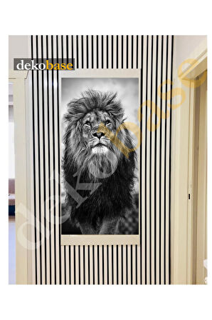 Beyaz (2 ADET) 40x270 cm Yeni Nesil Akustik Ahşap Duvar Paneli