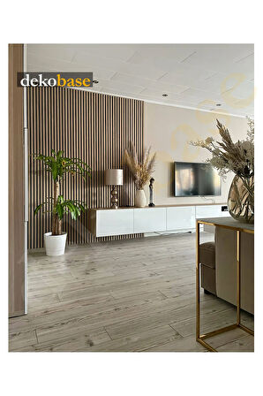 Atlantik Çam (2 ADET) 40x240cm Yeni Nesil Akustik Ahşap Duvar Paneli