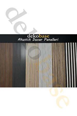 Açık Gri (2 ADET) 40x240cm Yeni Nesil Akustik Ahşap Duvar Paneli