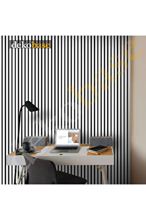 Beyaz (2 ADET) 60x270 cm Yeni Nesil Akustik Ahşap Duvar Paneli