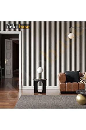 Beyaz (2 ADET) 60x240cm Yeni Nesil Akustik Ahşap Duvar Paneli