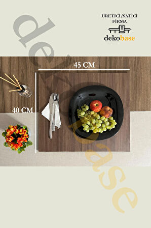 Ceviz Renk Çok Amaçlı Koltuk Kenar Sehpası, Supla, Yemek Servis Altlığı