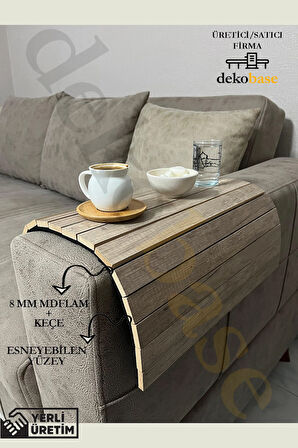 Atlantik Çam (4 ADET) Çok Amaçlı Koltuk Kenar Sehpası, Supla, Yemek Servis Altlığı