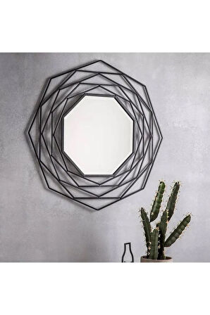 FAVdecor Dekoratif Metal Duvar Aynası, Modern Eşsiz Ayna, Tam Boy Ayna, Modern Ev Aynası