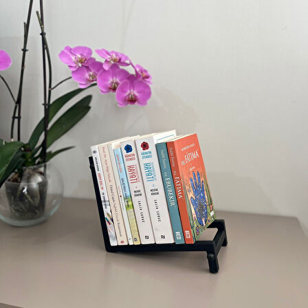 Dekoratif Metal Kitap Tutucu Salon, Ofis, Çalışma Masası İçin Şık Organizer