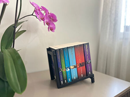Dekoratif Metal Kitap Tutucu Salon, Ofis, Çalışma Masası İçin Şık Organizer
