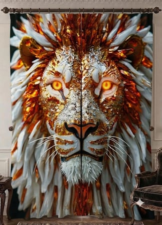 Özel Üretim Marka 240*280 Cm Çift Kanat Fon Perde Mikropetek Oda karanlığı  Luxury Premium Kumaş Doku Şık Zarif  Deluxe Tüm Odalar Aslan Altın Siyah Gümüş ısı ses yalıtımlı