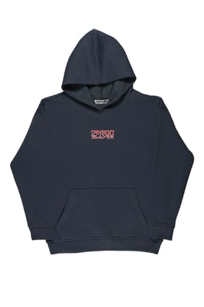 Lenithra Demon Slayer Anime Sırt Baskılı Unisex Oversize Hoodie Füme / L
