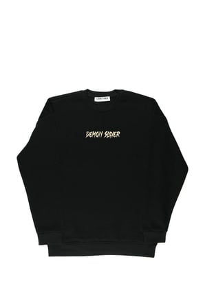 Lenithra Demon Slayer Nezuko Kamado Anime Sırt Baskılı Unisex Oversize Sweatshirt Siyah / 2XL
