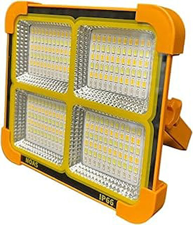 Elektrikürünleri Portatif Solar Led Projektör 200W Güneş Enerjili Seyyar Led Işık Ip66 Taşınabilir K
