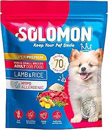 Yetişkin Küçük Irk Kuzu'Lu Süper Premium Köpek Maması 1,5 Kg Hipoalerjenik - Düşük Tahıllı - Küçük V