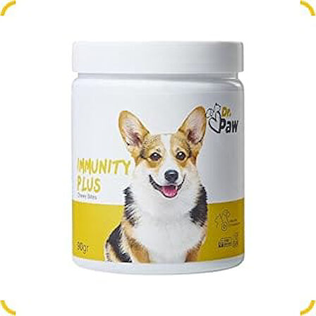 Dr. Paw Immunity Plus Küçük Irk Köpekler Için Glütensiz Ve Şekersiz Immün Ve Enerji Desteği (60 Tabl