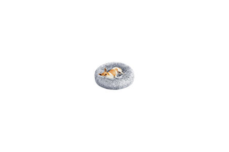 Feandrea Pgw037G01 Yumuşak Köpek Yatağı, Kedi Yatağı, Donut Yastık, Yıkanabilir, Ortadan Kaldırılabi