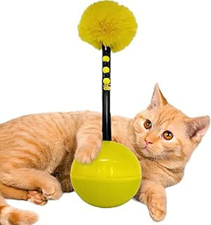 Aee® Dev Hacı Yatmaz Tüylü Zilli Kedi Oyuncağı 33Cm (Xxl)
