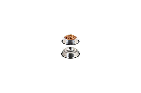 Busstier Paslanmaz Çelik Kedi Ve Köpek Mama Kabı - Kaymaz Tabanlı, Dayanıklı Besleme Tası (22 Cm)