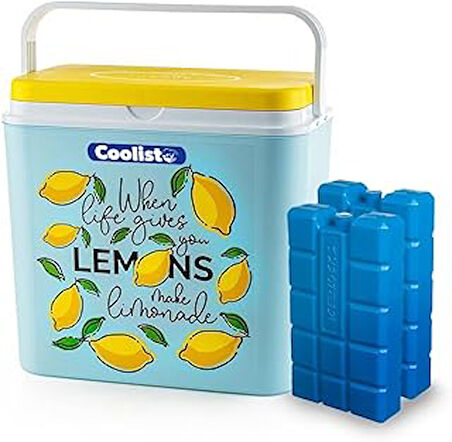 Coolist CLB24LM Limon Desenli Buzluk, 24 Litre + 2 Adet Buz Kaseti, 400gr