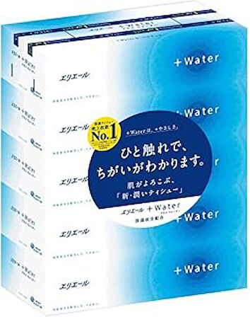 Elleair +Water Box Kutu Mendil - 5 X 180 Adet