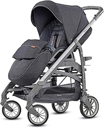Inglesina Trilogy Tek El Tek Hamle ile Katlanıp Açılan Çift Yön Bebek Arabası Koleksiyon - Village Denim