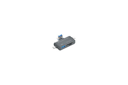 Coverzone Usb Ligtning Iphone Ile Uyumlu - Ipad Ile Uyumlu Ve Type-C Girişli Kart Okuyucu Multi Otg