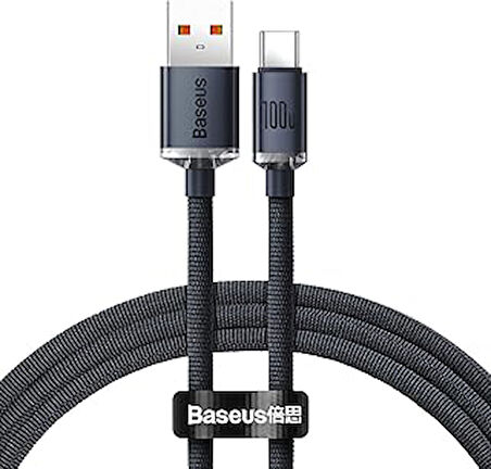 Baseus Crystal Shine 100W Type-C Kablo 1.2M -Siyah