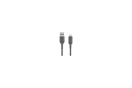 Smart LED Şarj Kablosu USB - Lightning 4 ft/1.2 Metre MFi Sertifikalı - Gri