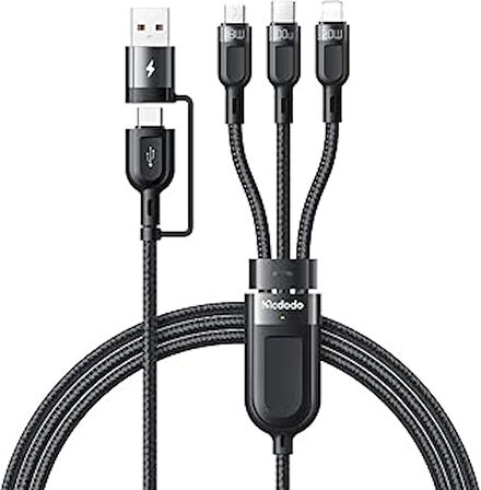 Mcdodo Ca-8800 100W 3İn2 Pd Hizli Data-Şarj Kablosu 6A 1.2M - Si̇yah