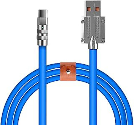 Techbender USB A Tipi Kablo, Type-C Uyumlu - Geliştirilmiş Dayanıklılık ve Estetik, Akıllı Telefonlar Hızlı Şarj Kablosu