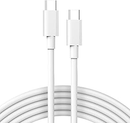 Happy Trend Şarj Kablosu iPhone 15/15 Plus/ 15 Pro/ 15 Pro Max Uyumlu Type-C to Type-C Şarj Kablosu Ayrıca ve Diğer Modellere Uyumlu