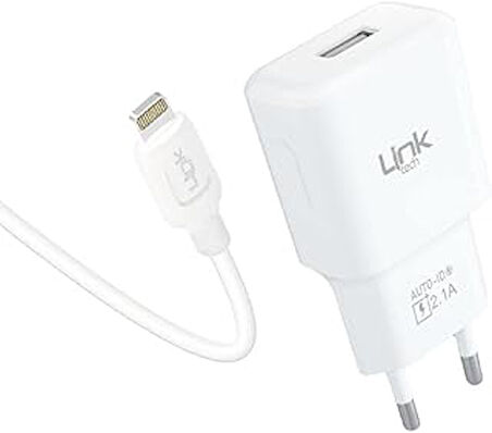 Linktech T442E Strong Eco Şarj Aleti Ve Lightning Kablo Set 2.1A